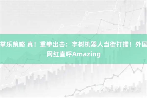 掌乐策略 真！重拳出击：宇树机器人当街打擂！外国网红直呼Amazing